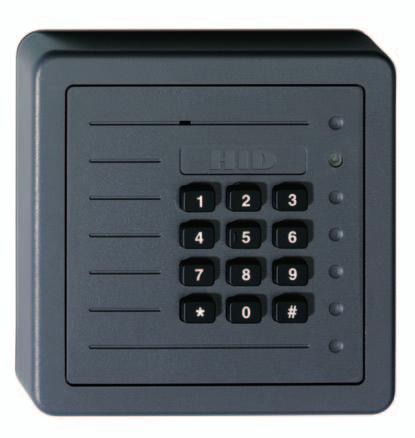 Readers Page : 15 HID ProxPro With Keypad, 0-20 cm Reading Range ACI757 125 khz Versatile Proximity Card Reader, With Keypad The ACI757 proximity card reader s weatherproof design and architecturally