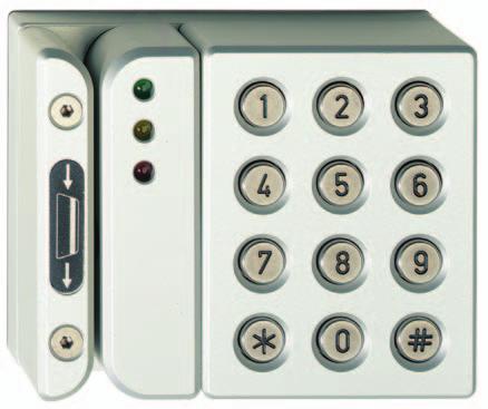 Readers Page : 22 Barcode Card Reader With Built-In Keypad ACI807 ACI800 Series Identification Devices Barcode Readers ACI807 reader with keypad to be mounted beside the door to be controlled.