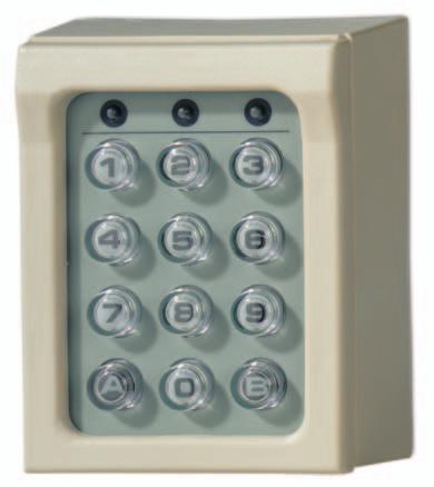 Keypads Page : 94 Stand-Alone Keypad With 99 Codes, 2 Relays, Plastic Housing ACL570 Stand-Alone Keypad With 99 Codes Stand-alone and robust keypad with backlit keys for access control and home