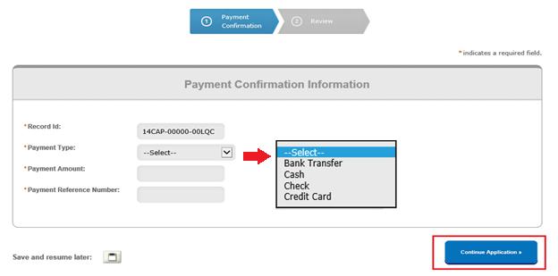 2. In Payment Confirmation Information section, fill the required fields shown. Figure 49: e-permit Payment Information 3. Then upload payment receipt by click on Add button.