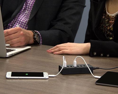 Dedicated Charging The charge station is an ideal solution for charging your mobile devices during meetings in boardrooms, conference rooms, or lobbies.