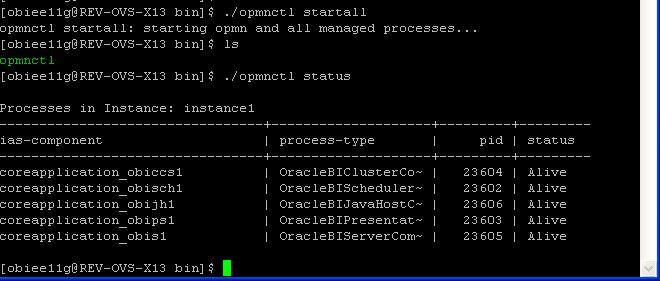2. In case of any problems check for the log files present in the respective diagnostic folders of analytics server, that is, <OBIEE Install Folder>/instances/instance1/diagnostics/logs.