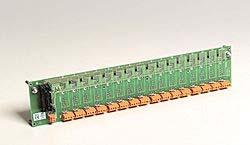 GENERAL DESCRIPTION Model 5B01 Backplane - The 5B01 diagrammed in Figure 1, is a 16 channel backplane that provides single-ended, high level analog input/output pins on the system connector.