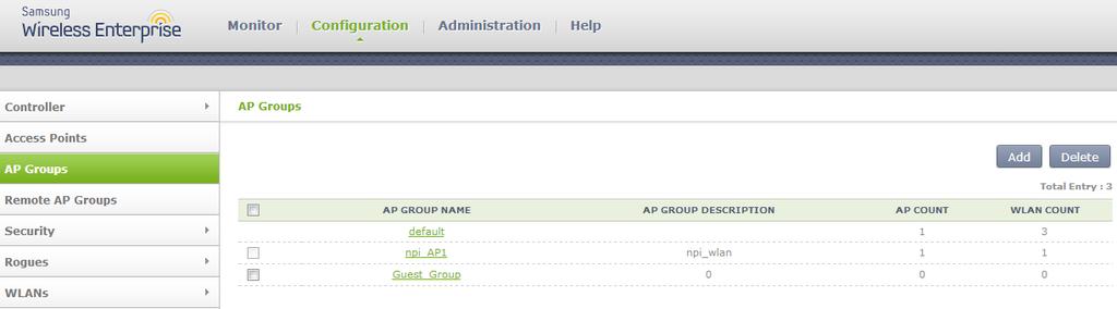 4.11.2 Setup the AP Group Now we can assign which APs, WLANs (SSID) will be used in