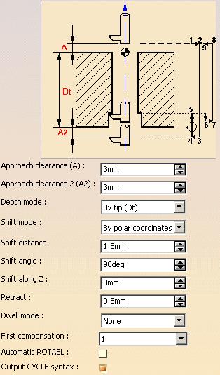 5. A boring bar tool is proposed by default for this machining operation. If the proposed tool is not suitable, just select the Tool tab page to specify the tool you want to use.