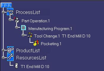Create a Pocketing Operation This task shows you how to insert a pocketing operation in the program.