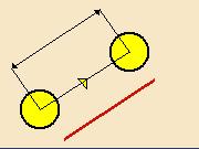 Normal to Line: relative motion on a user specified Distance, normal to a user selected Line, from previous motion location. The tool motion is done in a plane perpendicular to the tool axis.