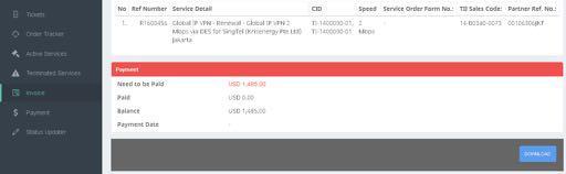 Invoice Detail In Invoice detail, User is