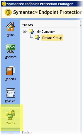 21. In the Clients area, select the group to which you have assigned your Interactive