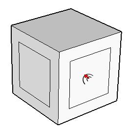 9. We want the same offset square to appear on five faces of the cube (all faces but one).