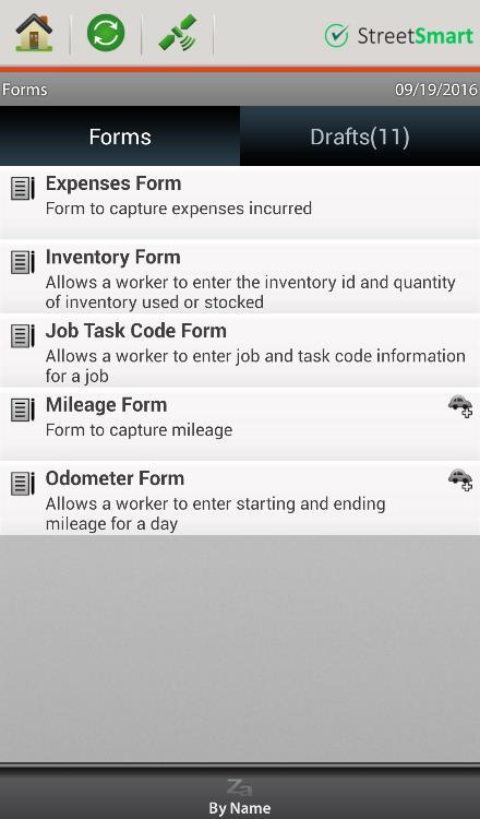 7. Forms StreetSmart allows you to complete your paperwork using Forms on your mobile phone. Forms can be completed as a part of Timesheets, Jobs or Standard Forms.