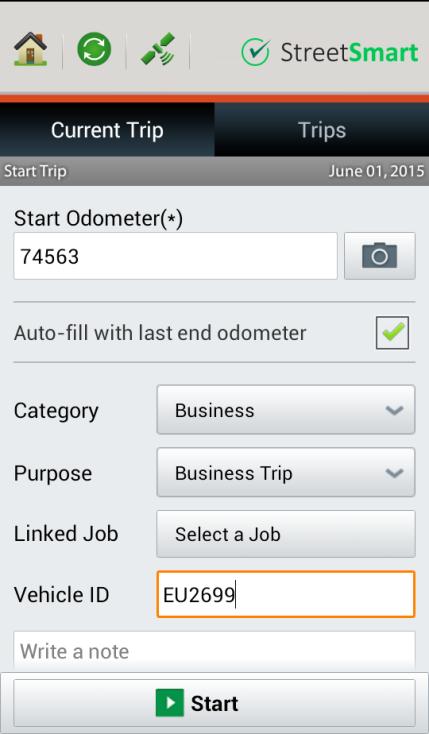 9. Trips Using the StreetSmart application, you will be able to start and end your trips.