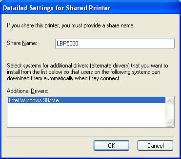 Specify the settings for the printer information.