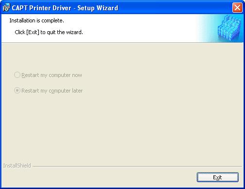 14 The message <Installation cannot be stopped once it starts. Do you want to continue?> appears. Click [Yes]. Installation of the printer driver starts.