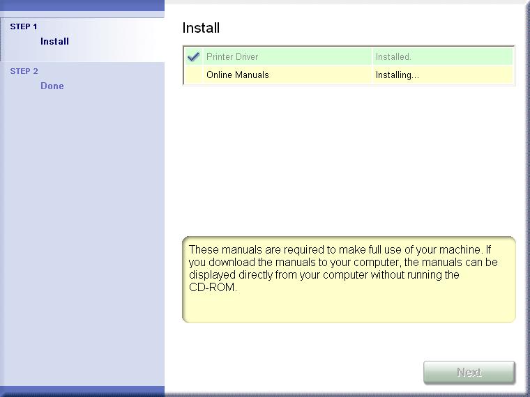 If you are using Windows XP/Server 2003 and the [Hardware Installation] dialog box appears, click [Continue Anyway].