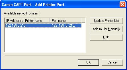 9 Select [Canon CAPT Port] from [Type of port], then click [Next]. 2 If [Canon CAPT Port] is not displayed, perform the procedure "Installing the Canon CAPT Print Monitor" (p. 2-27) again.