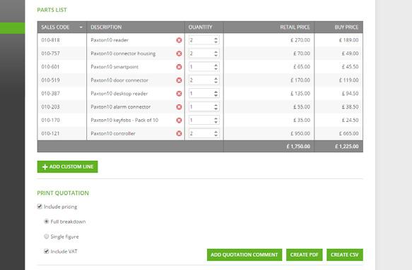 Enter your customer s name at the top of the screen and select the quantity of each product required. Click proceed.