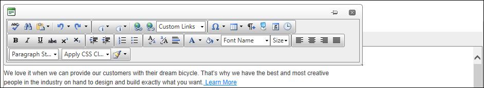 Width: Enter the pixel the width of the Editor's toolbar. The default toolbar mode is not affected by this setting. The below image shows a width set to 700px in Floating mode.