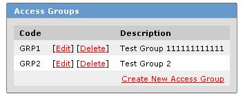 Access Groups Access Groups are a way for Account Administrators to manage groups of Users in Descartes ISF.