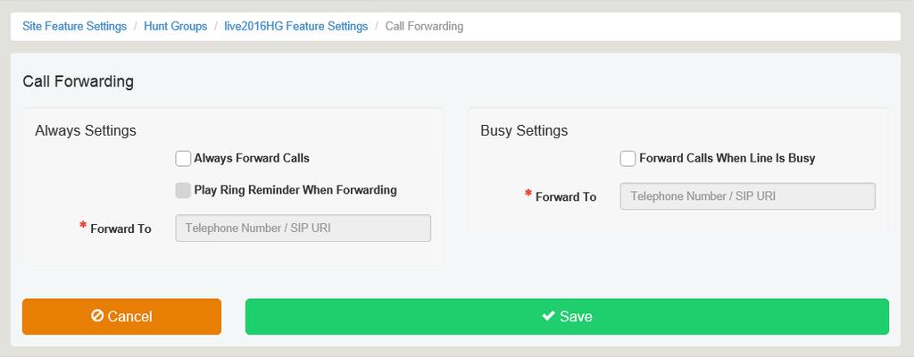 Reduces complexity and costs where the same group of users will be answering the incoming calls the same way