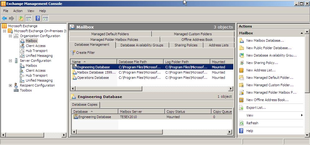 Configuring a Journal Mailbox in Exchange 2010 Exchange Management Console How to Enable journaling in Exchange 2010 1.