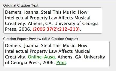 Submission References Additionally, you can also manually edit the citation; check it again against the journal's