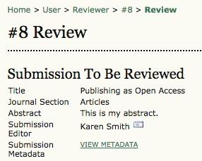 Reviews Reviews You will first see a details summary of the submission you