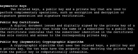 Terminology Related to Asymmetric Encryption Source: