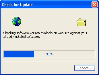 Chapter 9 Getting more information 139 While the software is retrieving the information from the Internet about the latest available version, the software will display its progress in a window