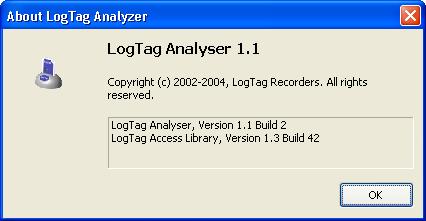 140 LogTag Analyzer User Guide (2.0) Finding your software version Within the "Help (see "Help Menu" on page 125)" menu, is the "About LogTag Analyzer.
