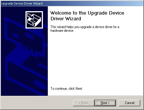Chapter 10 Appendix 165 4 The will device driver wizard will appear