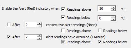 Chapter 4 Preparing LogTag(s) for use 37 6 readings out-of-range, return to normal The second alert condition is not met, as the total out-of-range events equals 6 (7 required.