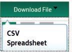 An additional choice is available in the search criteria letting you select an Output Format to display the results either on Screen, spreadsheet or exported as a Comma-Separated- Values file (CSV).