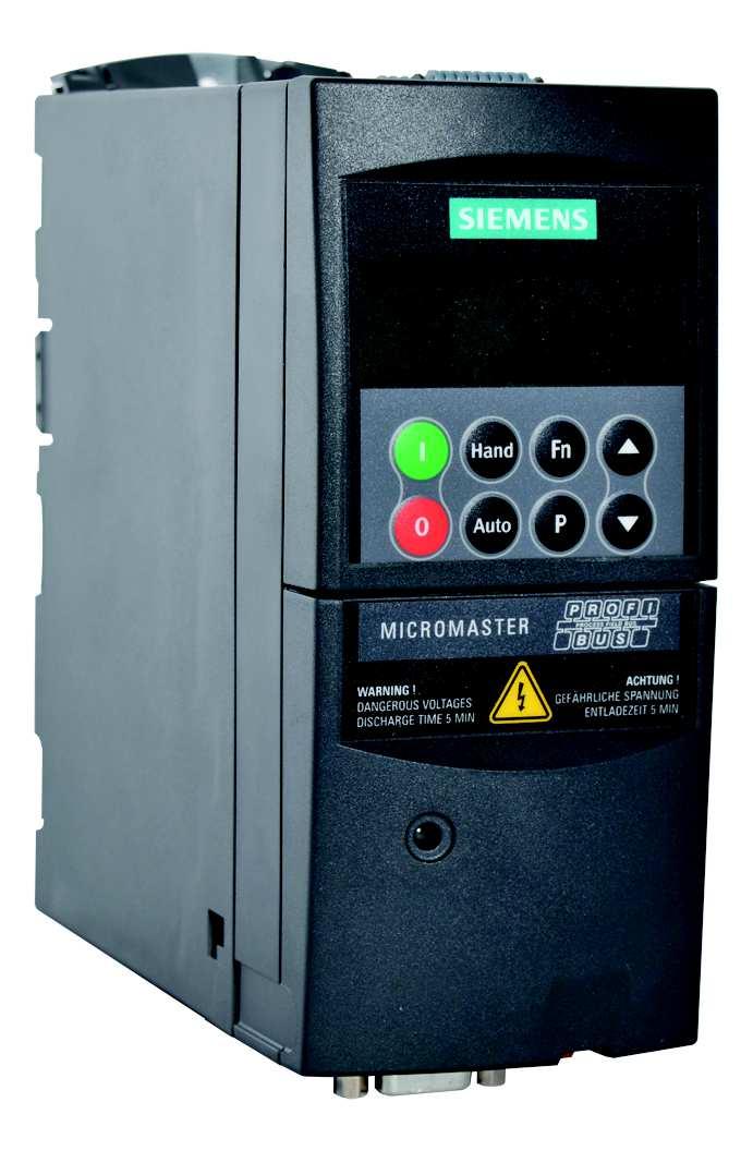 Ex. 5-1 Electrical Circuit and Panel Discussion Motor drives Three Siemens MICROMASTER variable-frequency drives like the one shown in Figure 5-42 provide precision control to the yaw, rotor, and
