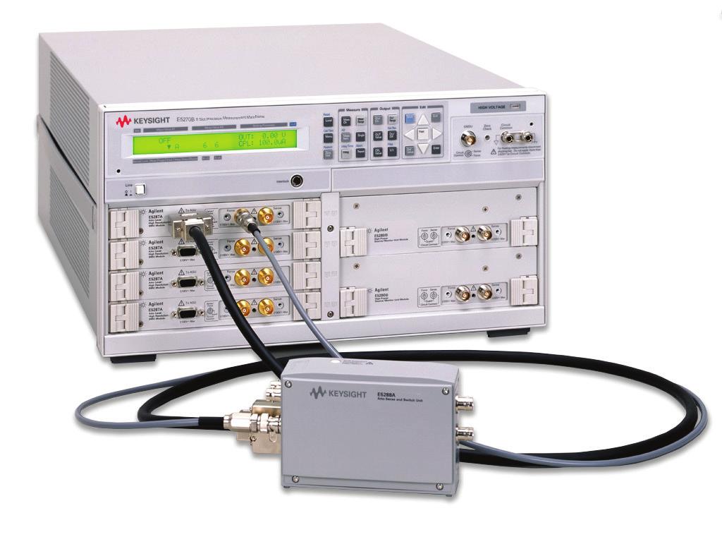 03 Keysight E5260A/E5262A/E5263A/E5270B Precision IV Analyzers - Technical Overview The Complete IV Characterization Solution SMU provides easy and accurate IV measurement A source/monitor unit (SMU)