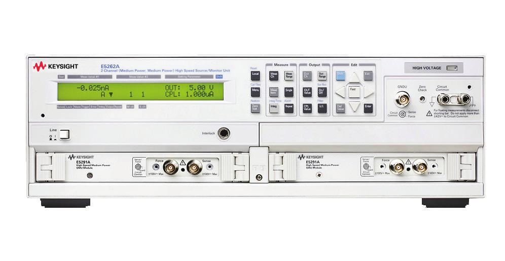 08 Keysight E5260A/E5262A/E5263A/E5270B Precision IV Analyzers - Technical Overview The Highest IV Performance with the Lowest Price Range The Keysight Precision IV Analyzers have four models with