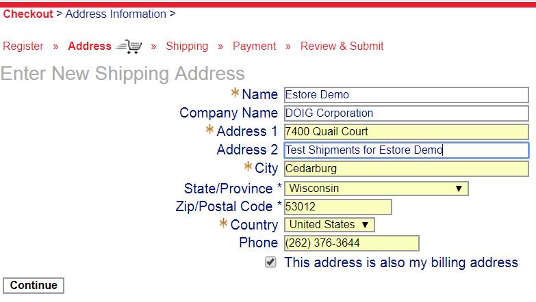 How To Purchase Checkout Process- Freight Options Enter the SHIP TO Zip Code Submit.