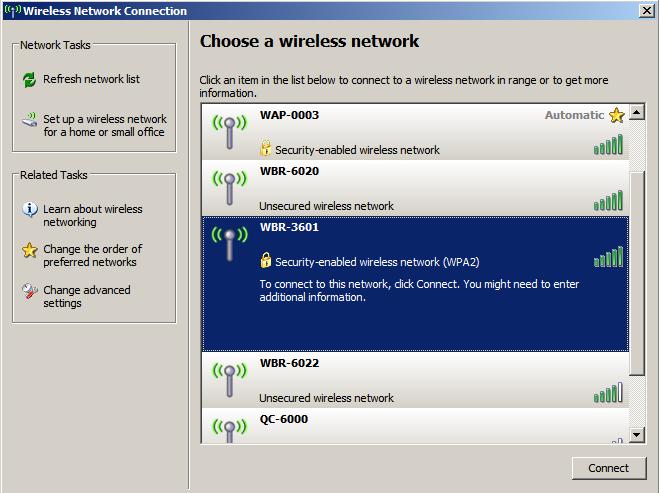 Double click on the wireless icon on your computer and search for the wireless network