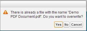 If you select "No", it will skip that file and process other files in the move list.