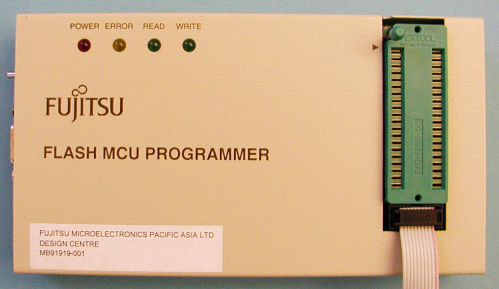 Chapter 2 Tools Overview 2 Tools Overview This chapter gives a short abstract on the needed tools for the flash programming. 2.1 Flash MCU Programmer MB91919-001 The MB91919-001 Flash MCU Programmer is a programmer tool for the 16LX and 8L family.