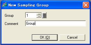 (1) Select Sampling On the [Common Settings] menu, select [Sampling]. Or click the [Sampling] the tool bar.