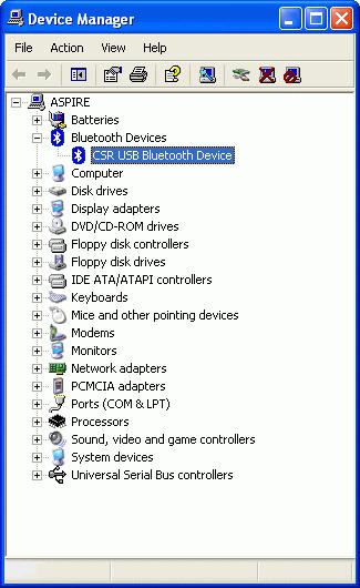 If you have installed service pack 1 on Windows XP, the Microsoft built-in Bluetooth printing support is available when a USB Bluetooth Dongle is plugged into your computer.