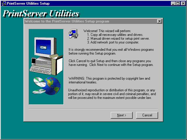 2. The Hawking Installation Windows manager will pop up on your screen as