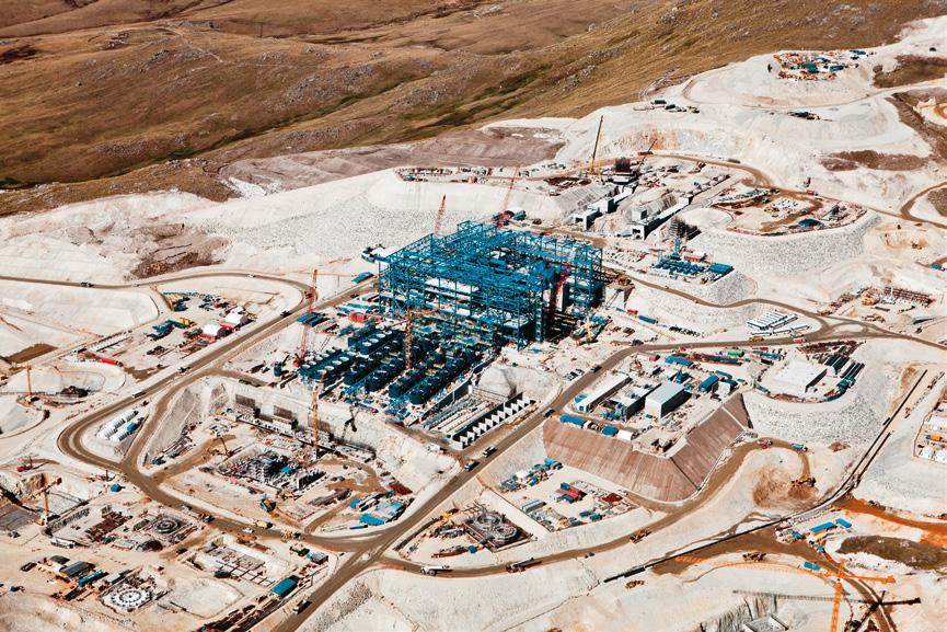 OUR HIGHLIGHTS mining Executed more than 50 mining projects in Latin America. Construction of more than 20 concentrator plants the biggest of 240,000 t/day, Cerro Verde II Project.