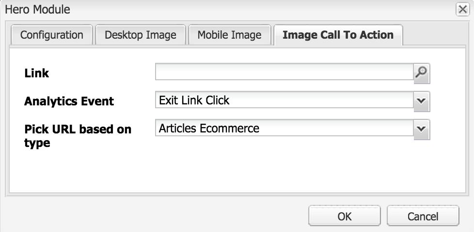 Image can have a call to action embedded within, however the entire image area would be clickable (not only CTA).
