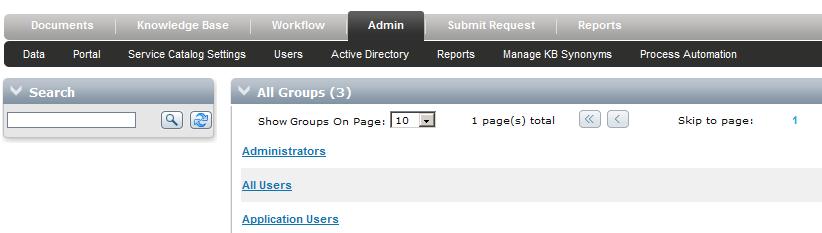 7. Click on Admin Users Accounts List