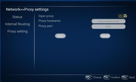TM 5. Swipe switch to set Open proxy to On.