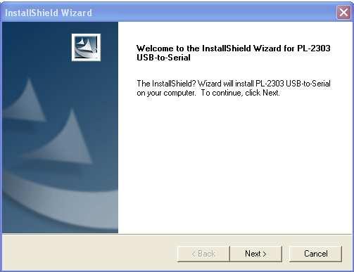 Double click on the XP Driver icon and installation will start automatically.
