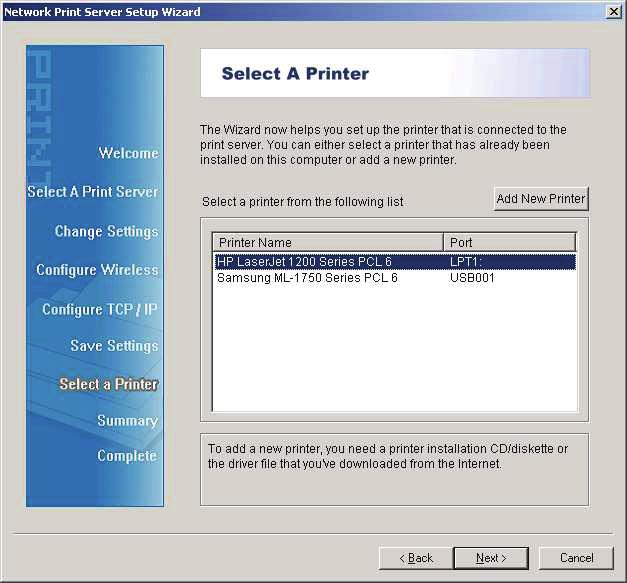 12. If you already have the printer s driver installed, you will be asked whether to keep it or to replace it. Click Next.