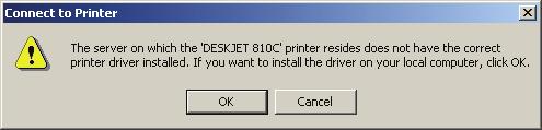 It will check print server to connect to HP printer, if not, it will appear as follow picture.